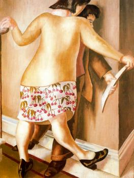 Stanley Spencer : On the Landing or Looking at a Drawing